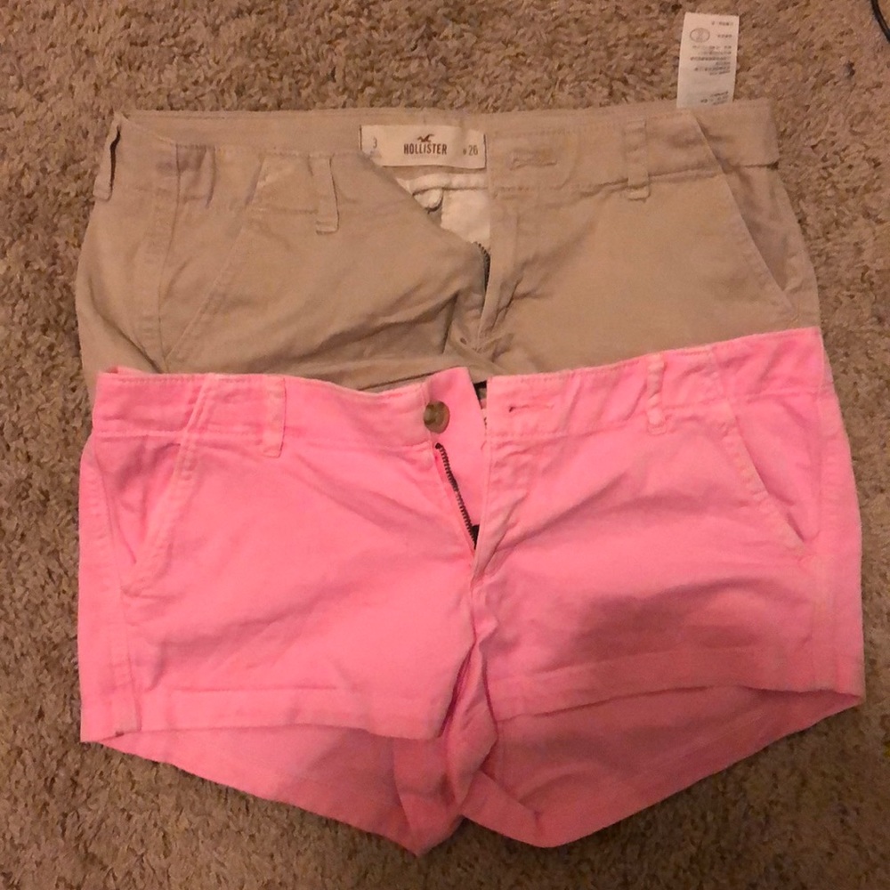 2 pairs of hollister shorts